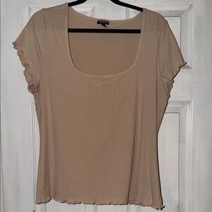 Torrid Tan Short Sleeve Top